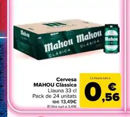 Carrefour Market MAHOU Cervesa Clàssica oferta