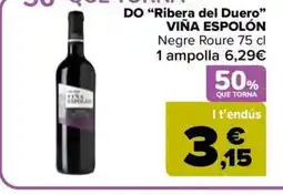 Carrefour Market VIÑA ESPOLÓN DO Ribera del Duero oferta