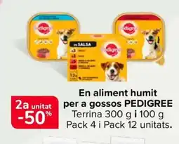 Carrefour Market PEDIGREE En aliment humit per a gossos oferta