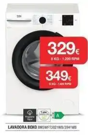Milar Beko - lavadora bm3wflt382lwb/3941wb oferta