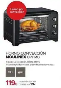 Milar Moulinex - horno convección optimo oferta