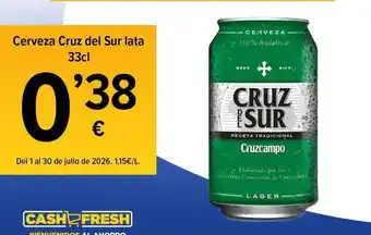 Cruz - cerveza del sur lata