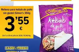Cash Fresh Fresh - relleno para kebab de pollo sin gluten oferta