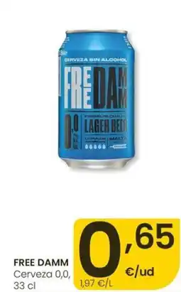 Eroski FREE DAMM Cerveza 0,0, oferta