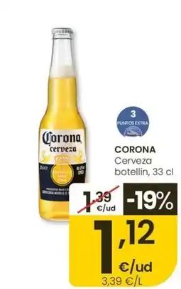 Eroski CORONA Cerveza botellin oferta
