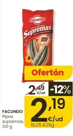 Eroski FACUNDO Pipas supremas oferta