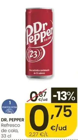 Eroski DR. PEPPER Refresco de cola oferta