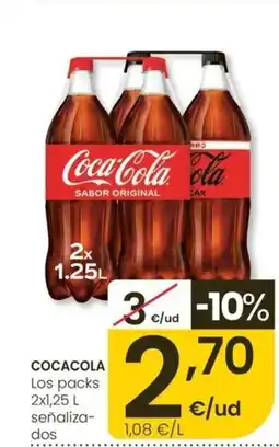 Eroski COCACOLA Los señaliza- dos oferta