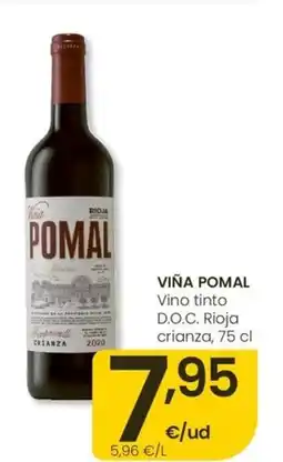Eroski VIÑA POMAL Vino tinto D.O.C. Rioja crianza oferta