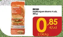 Eroski EROSKI Maxiburguer sésamo oferta