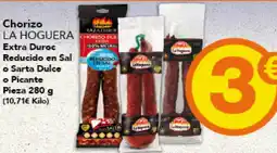 Gadis LA HOGUERA Chorizo Extra Duroc Reducido en Sal o Sarta Dulce o Picante Pieza oferta