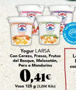 Gadis LARSA Yogur Con Cereza, Fresas, Frutas del Bosque, Melocotón, Pera o Mandarina oferta
