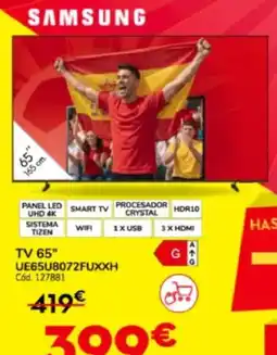 Conforama SAMSUNG Tv 65" UE65U8072FUXXH oferta