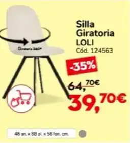 Conforama Silla giratoria loli oferta