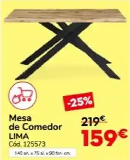 Conforama Mesa de comedor lima oferta