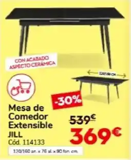 Conforama Mesa de comedor extensible jill oferta