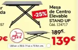 Conforama Mesa de centro elevable stand up oferta
