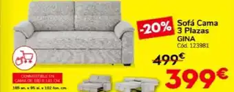 Sofá cama 3 plazas gina