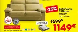 Conforama Sofá cama 3 plazas molly oferta