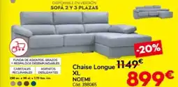 Conforama Chaise Longue xl noemi oferta