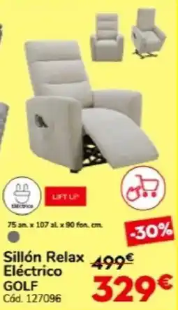 Conforama Sillón relax eléctrico golf oferta