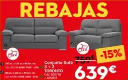 Conforama Conjunto Sofá 3+2 toronto oferta
