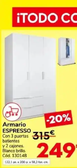 Conforama Armario espresso oferta