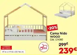 Conforama Cama nido wood oferta