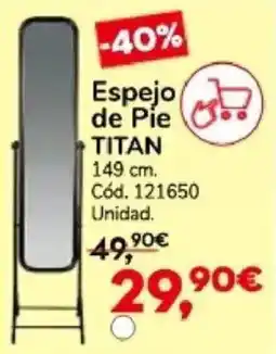 Conforama Espejo de pie titan oferta
