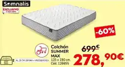 Conforama SOMNALIS Colchón summer max oferta