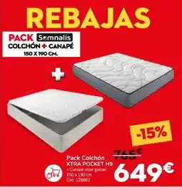 Conforama Pack colchón xtra pocket h9 oferta