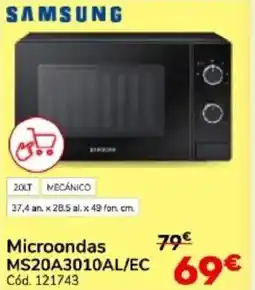 Conforama SAMSUNG Microondas MS20A3010AL/EC oferta