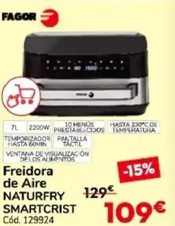 Conforama FAGOR Freidora de aire naturfry smartcrist oferta