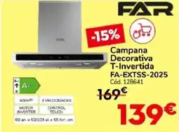 Conforama FAR Campana Decorativa T-Invertida FA-EXTSS-2025 oferta