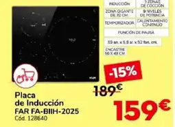 Conforama Placa de inducción far fa-biih-2025 oferta