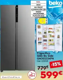Conforama BEKO Frigorífico Side By Side GNO5323XPN oferta