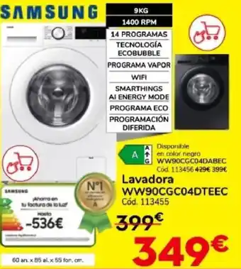 Conforama SAMSUNG Lavadora WW90CGC04DTEEC oferta