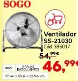 Conforama SOGO Ventilador SS-21030 oferta