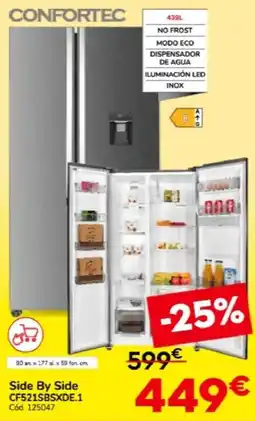 Conforama Side By Side CF521SBSXDE.1 oferta