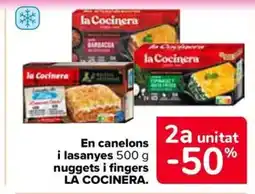 Carrefour Market LA COCINERA En canelons i lasanyes nuggets i fingers oferta
