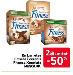 Carrefour Market NESUQIK En barretes Fitness i cereals Fitness Xocolata oferta