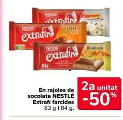 Carrefour Market NESTLÉ En rajoles de xocolata Extrafí farcides oferta