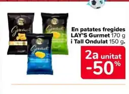 Carrefour Market LAY'S En patates fregides Gurmet i Tall Ondulat oferta