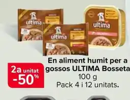 Carrefour Market ULTIMA En aliment humit per a 2a unitat gossos Bosseta oferta