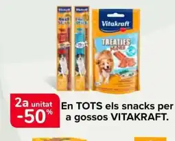 Carrefour Market VITAKRAFT En tots els snacks per a gossos oferta