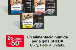 Carrefour Market SHEBA En alimentació humida per a gats oferta