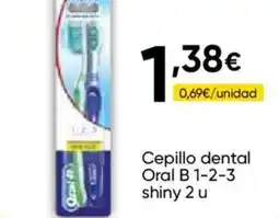 FROIZ ORAL B Cepillo dental 1-2-3 shiny 2 u oferta