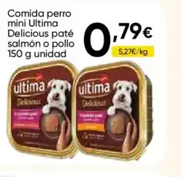 FROIZ ULTIMA Comida perro mini Delicious paté salmón o pollo oferta