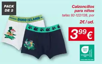 Calzoncillos para niños