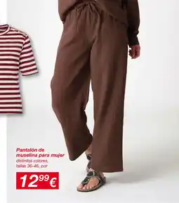 KIK Pantalón de muselina para mujer oferta